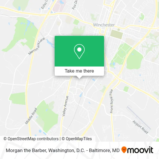 Morgan the Barber map
