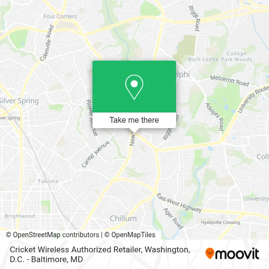 Cricket Wireless Authorized Retailer map