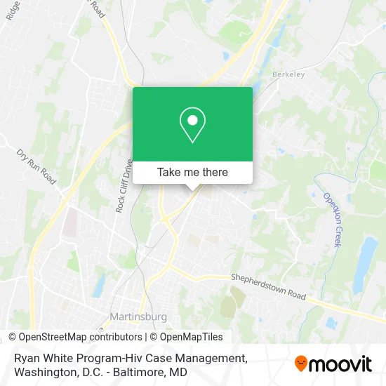 Ryan White Program-Hiv Case Management map