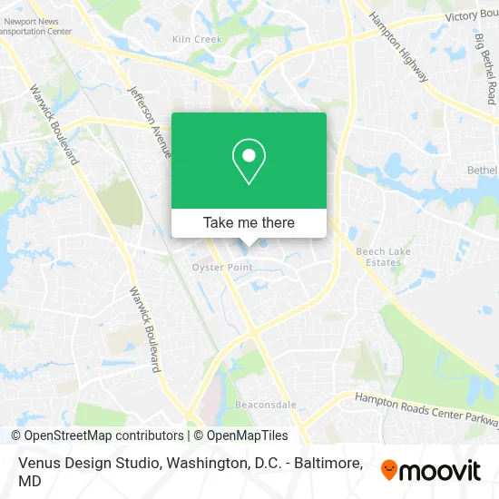 Venus Design Studio map
