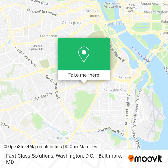 Fast Glass Solutions map