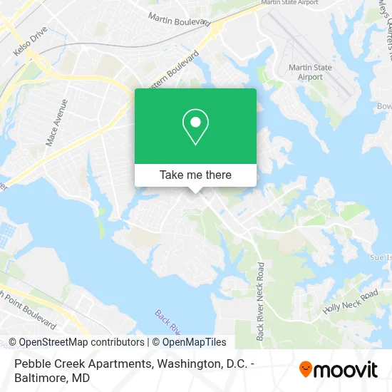 Pebble Creek Apartments map