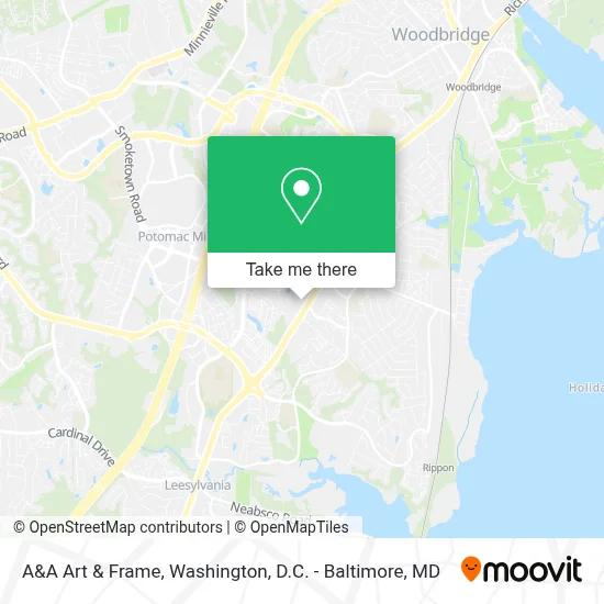 A&A Art & Frame map