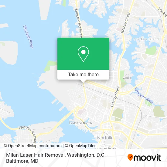 Milan Laser Hair Removal map