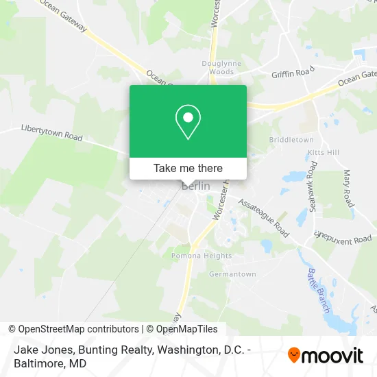 Jake Jones, Bunting Realty map