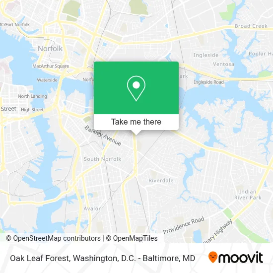 Oak Leaf Forest map
