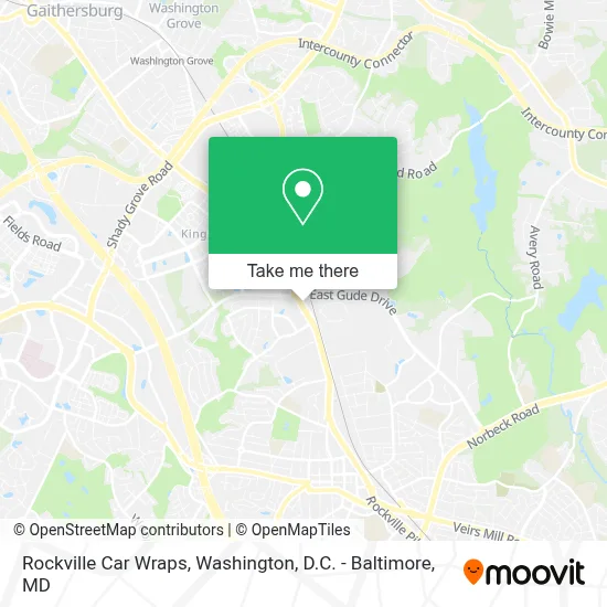 Rockville Car Wraps map