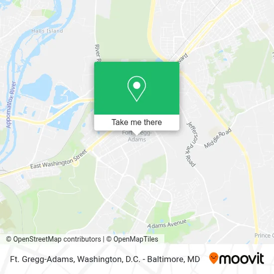 Ft. Gregg-Adams map