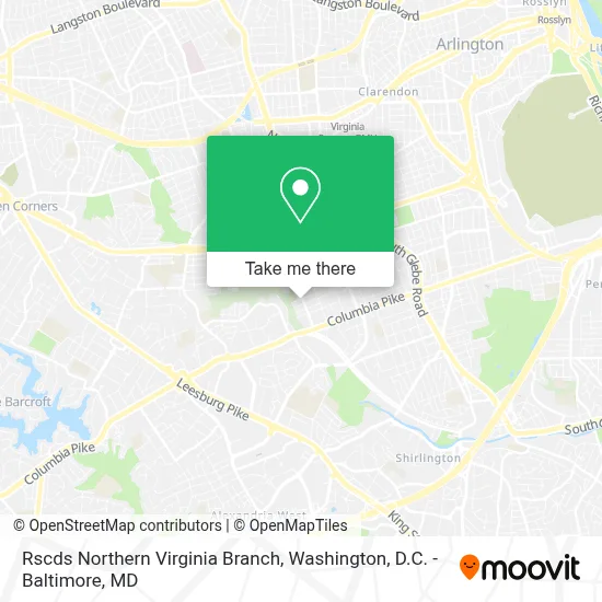 Rscds Northern Virginia Branch map