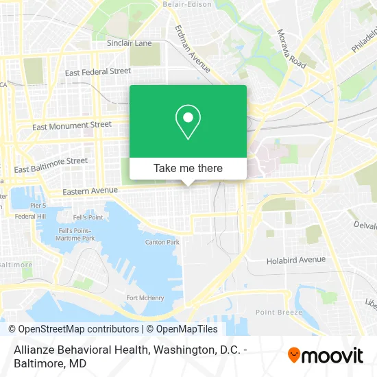 Allianze Behavioral Health map