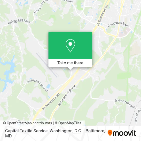 Capital Textile Service map