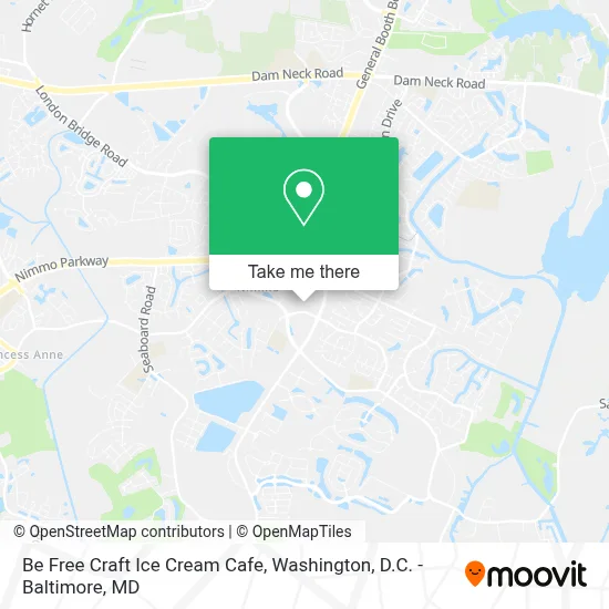 Be Free Craft Ice Cream Cafe map