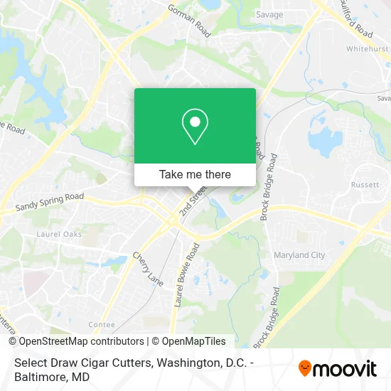 Select Draw Cigar Cutters map