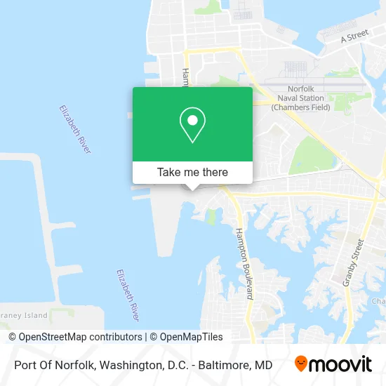 Port Of Norfolk map