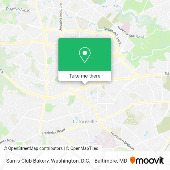 Sam's Club Bakery map