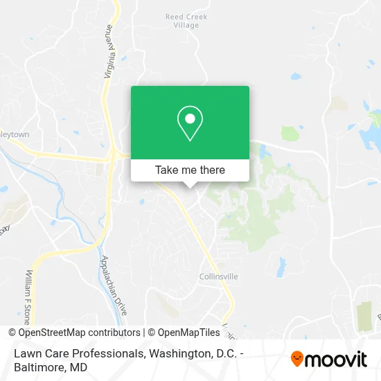 Lawn Care Professionals map