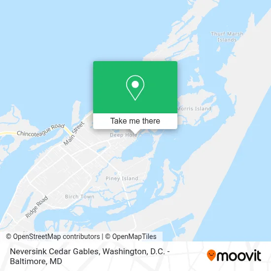 Neversink Cedar Gables map
