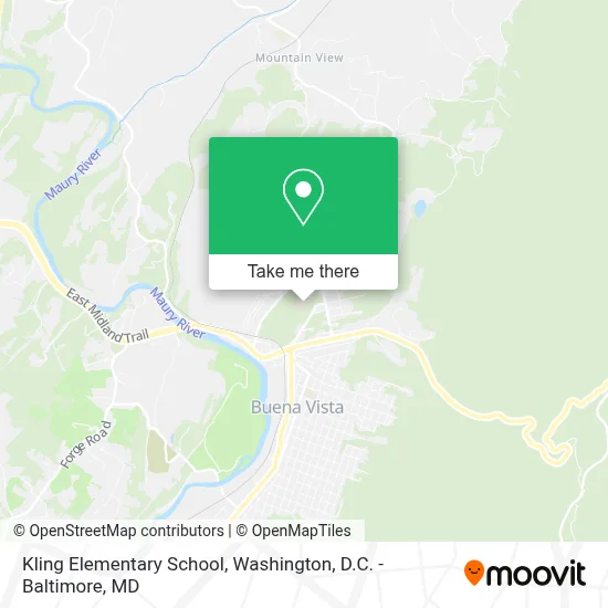 Kling Elementary School map