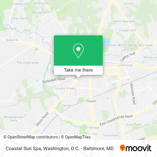 Coastal Sun Spa map