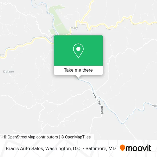 Brad's Auto Sales map