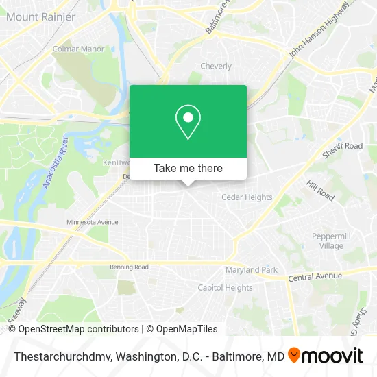 Thestarchurchdmv map