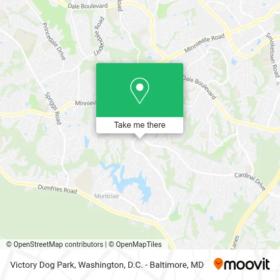 Victory Dog Park map