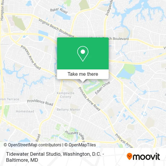 Tidewater Dental Studio map