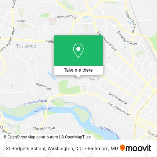 St Bridgets School map