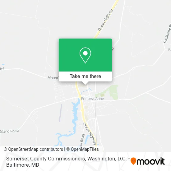 Somerset County Commissioners map