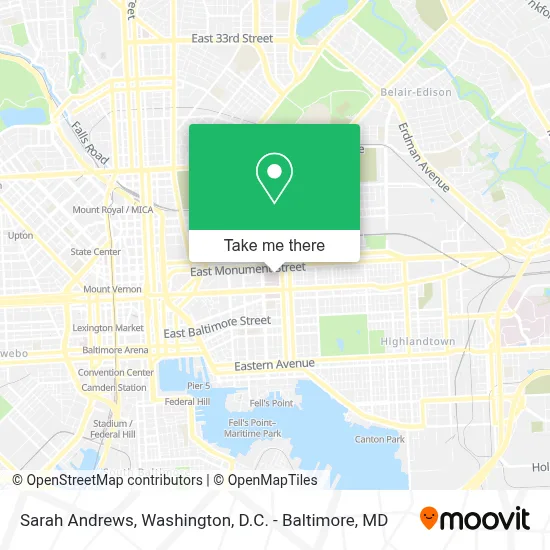 Sarah Andrews map