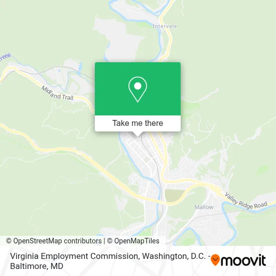 Virginia Employment Commission map