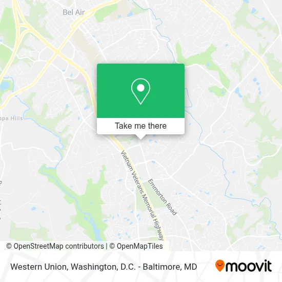 Western Union map
