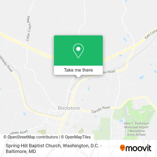 Spring Hill Baptist Church map