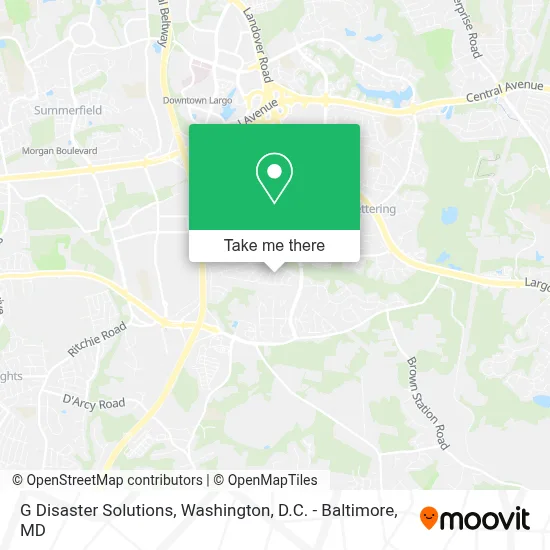 G Disaster Solutions map