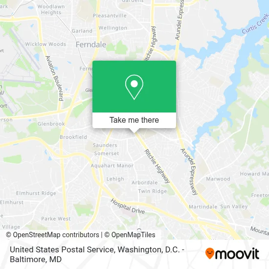 United States Postal Service map