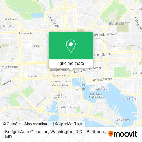Budget Auto Glass Inc map