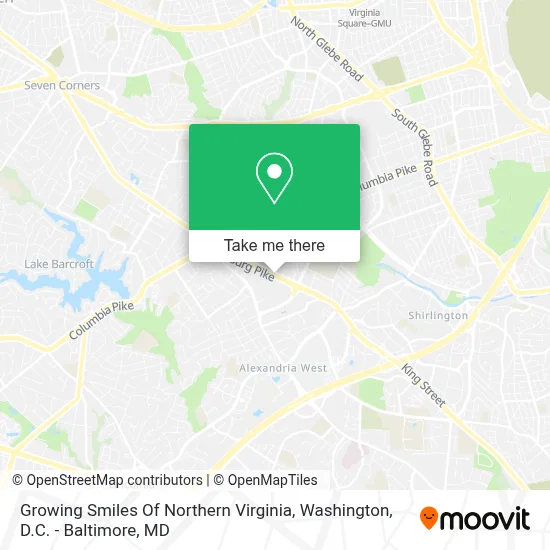 Growing Smiles Of Northern Virginia map