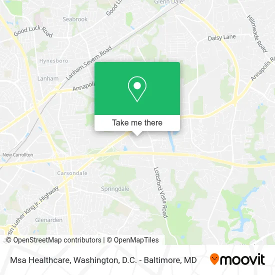 Msa Healthcare map
