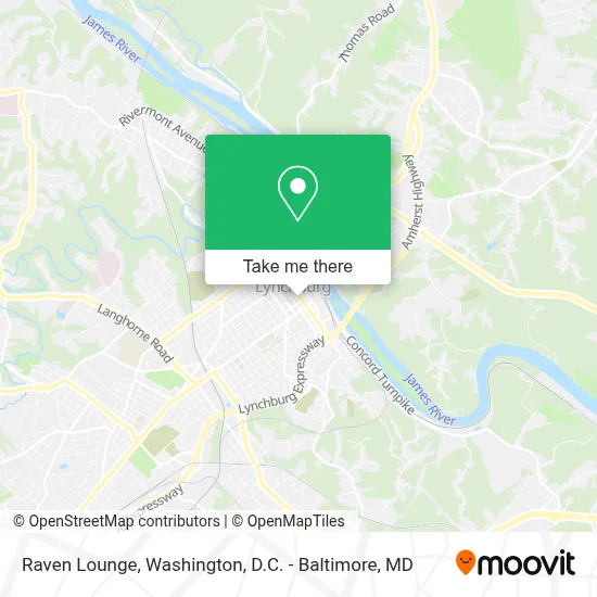 Raven Lounge map