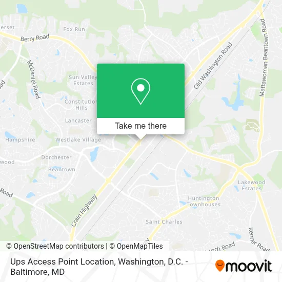 Ups Access Point Location map