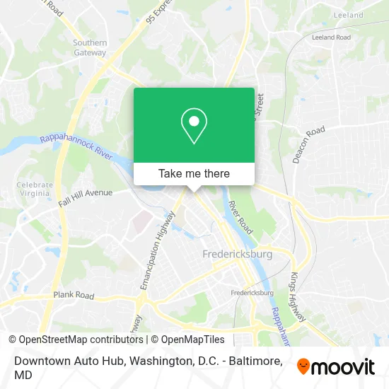 Downtown Auto Hub map