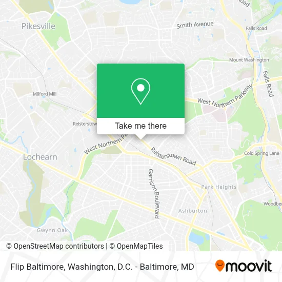 Flip Baltimore map