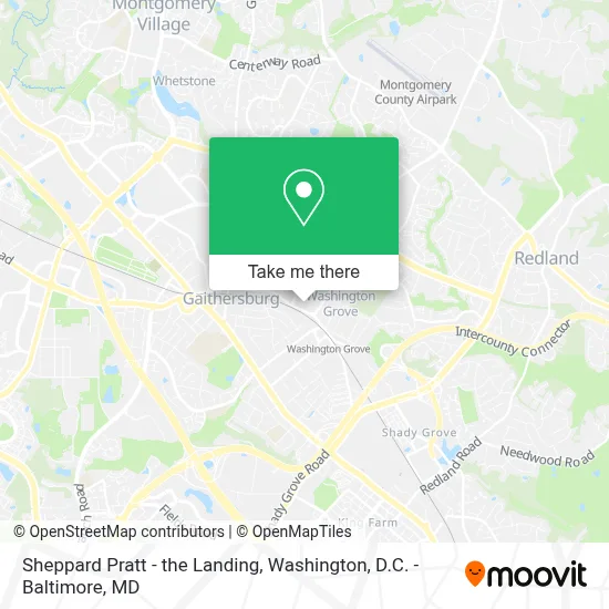 Sheppard Pratt - the Landing map