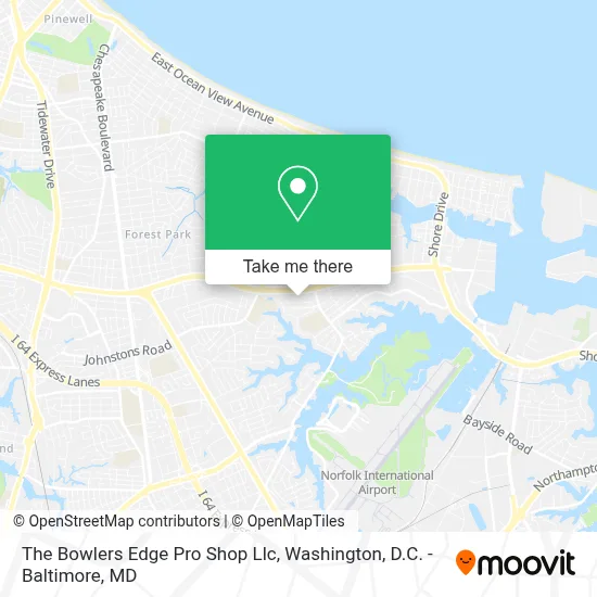 The Bowlers Edge Pro Shop Llc map