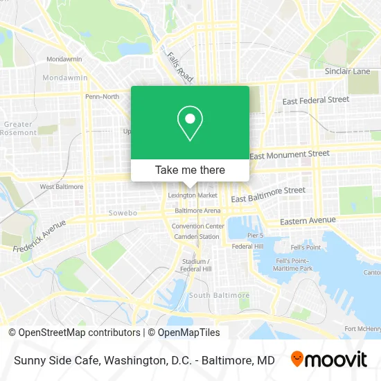 Sunny Side Cafe map