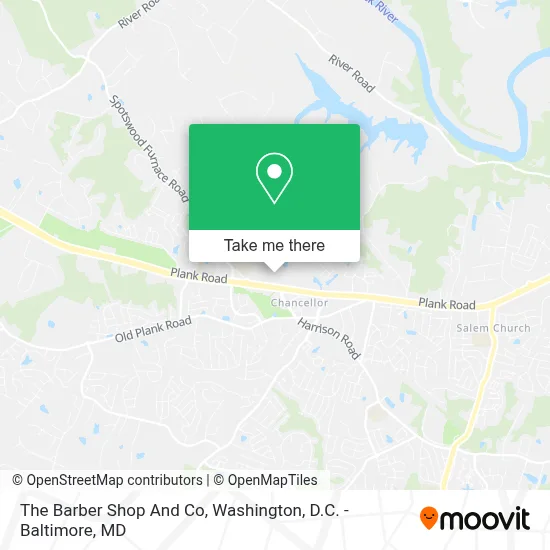 The Barber Shop And Co map