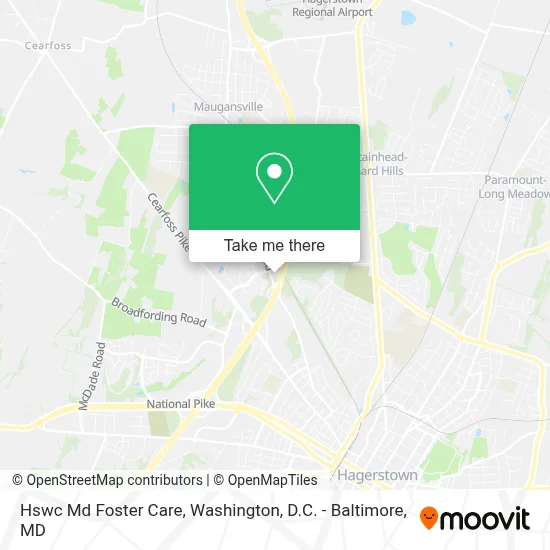 Hswc Md Foster Care map