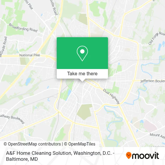 A&F Home Cleaning Solution map