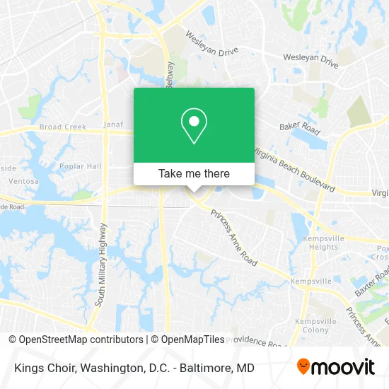Kings Choir map