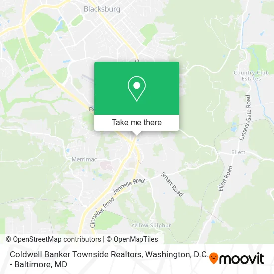 Coldwell Banker Townside Realtors map